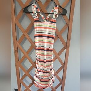 Striped Multicolor Maxi Dress